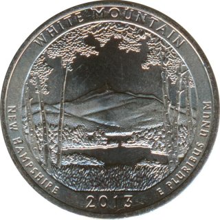 USA Quarter Dollar 2013 D New Hampshire - White Mountains*