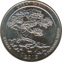 USA Quarter Dollar 2013 D Nevada - Great Basin*