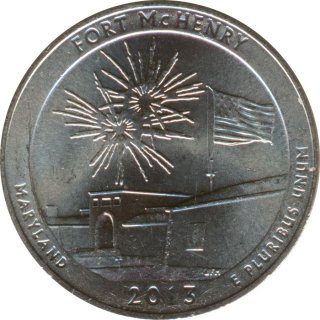 USA Quarter Dollar 2013 D Maryland - Fort Mc Henry*