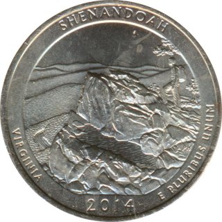 USA Quarter Dollar 2014 P Virginia - Shenandoah*