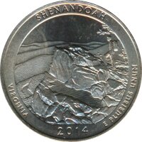 USA Quarter Dollar 2014 D Virginia - Shenandoah*