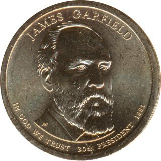 USA 2011 #20 1 US$ James Garfield P*
