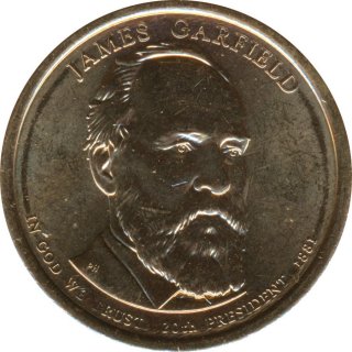 USA 2011 #20 1 US$ James Garfield D*