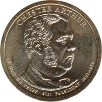 USA 2012 #21 1 US$ Chester Arthur D*