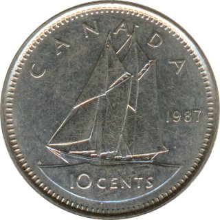 Kanada 10 Cents 1987 Elizabeth II*