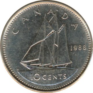 Kanada 10 Cents 1988 Elizabeth II*
