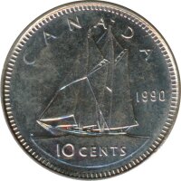 Kanada 10 Cents 1990 Elizabeth II*