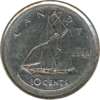 Kanada 10 Cents 1998 Elizabeth II*