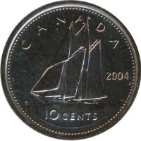 Kanada 10 Cents 2004 P Elizabeth II.*