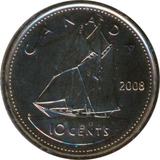 Kanada 10 Cents 2008 RCM Elizabeth II.*