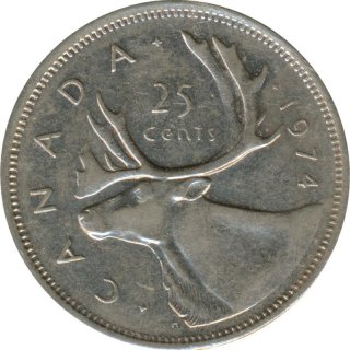 Kanada 25 Cents 1974 Elizabeth II*