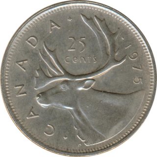 Kanada 25 Cents 1975 Elizabeth II*