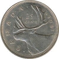 Kanada 25 Cents 1981 Elizabeth II*