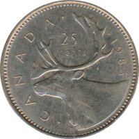 Kanada 25 Cents 1985 Elizabeth II*
