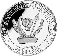 Kongo 2022 - Parasaurolophus 1 Oz Silber*