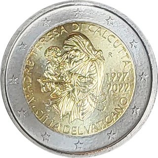 Vatikan 2 Euro 2022 - Mutter Teresa*