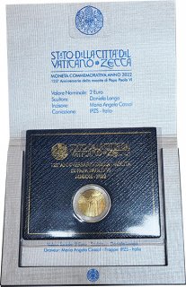 Vatikan 2 Euro 2022 - Papst Paul VI*