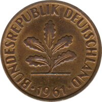 BRD 2 Pfennig 1961 J Eichenzweig J.381*