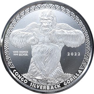 Kongo 2021 - SilberrüÂ�cken Gorilla*