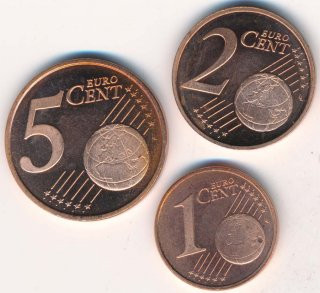 Niederlande Set 1-5 Cent 1999 Beatrix*