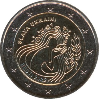 Estland 2 Euro 2022 - Ehre der Ukraine*