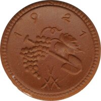 Sachsen 50 Pfennig 1921 aus  Meissener Steingut*