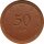 Sachsen 50 Pfennig 1921 aus  Meissener Steingut*