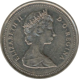 Kanada 25 Cents 1987 Elizabeth II*