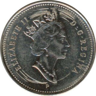 Kanada 25 Cents 2001 P Elizabeth II*