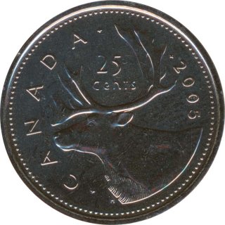 Kanada 25 Cents 2005 P Elizabeth II*