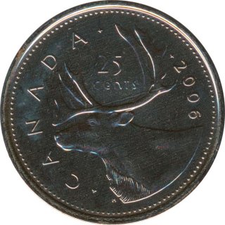 Kanada 25 Cents 2006 P Elizabeth II*
