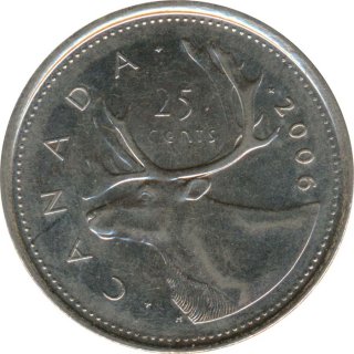 Kanada 25 Cents 2006 RCM Elizabeth II*