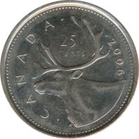 Kanada 25 Cents 2006 RCM Elizabeth II*