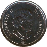 Kanada 25 Cents 2007 RCM Elizabeth II*