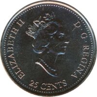 Kanada 25 Cents 1999 Millenium - Januar*