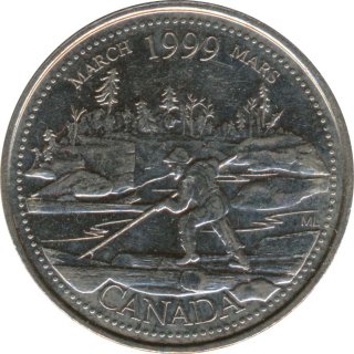 Kanada 25 Cents 1999 Millenium - März*