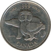 Kanada 25 Cents 1999 Millenium - April*