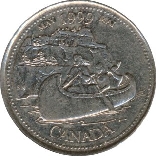 Kanada 25 Cents 1999 Millenium - Mai*
