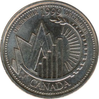 Kanada 25 Cents 1999 Millenium - Dezember*