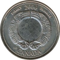 Kanada 25 Cents 2000 Millenium - Community*