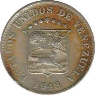 Venezuela 5 Centimos 1948 Staatswappen*