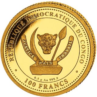 Kongo 2023 - Titanoboa 0,5 Gramm Gold