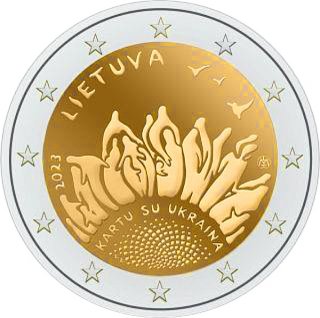 Litauen 2 Euro 2023 - Gemeinsam mit der Ukraine*
