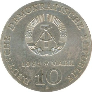 DDR 10 Mark 1984 A Alfred Brehm Silber*