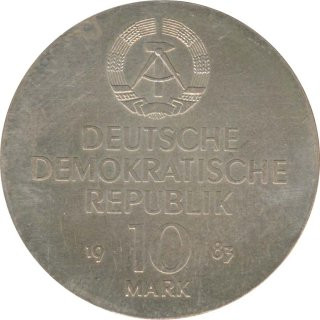 DDR 10 Mark 1983 Richard Wagner Silber*