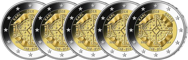 Deutschland 2 Euro 2023 - Karl der Gro&szlig;e - (A-J)*