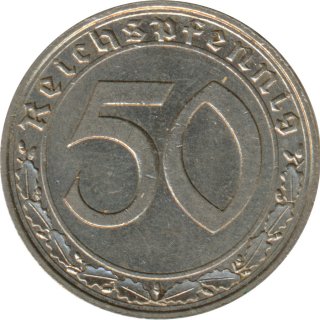 Deutsches Reich 50 Pfennig 1939 A Jaeger Nr 365*