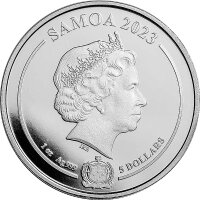Samoa 2023 - Aquaman - 1 Oz Silber*
