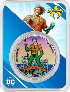 Samoa 2023 - Aquaman (DC Comics) im Blister - 1 Oz Silber