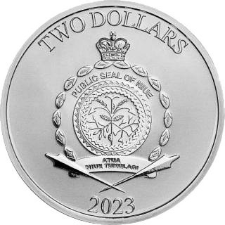 Niue 2023 - Wappen des Jedi-Ordens (Star Wars) - 1 Oz Silber